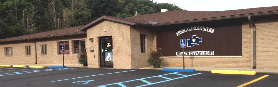 Hocking County Health Department office building and parking lot